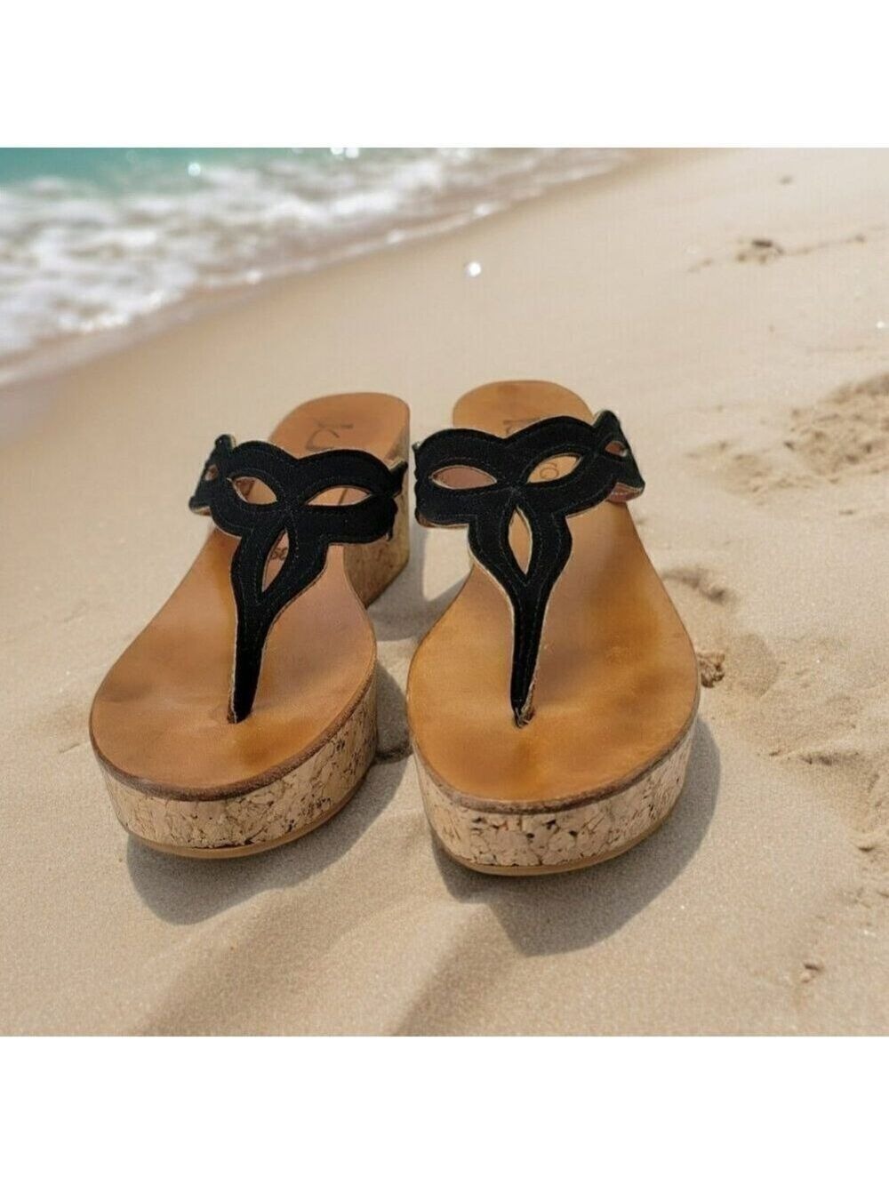 K. Jacques Platform Sandals - Adorable Style from St. Tropez - Size 8.5